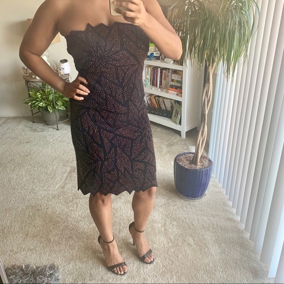 Tadashi Shoji Dresses & Skirts - Like New! Vintage Tadashi Beaded Tube Dress | sz 6